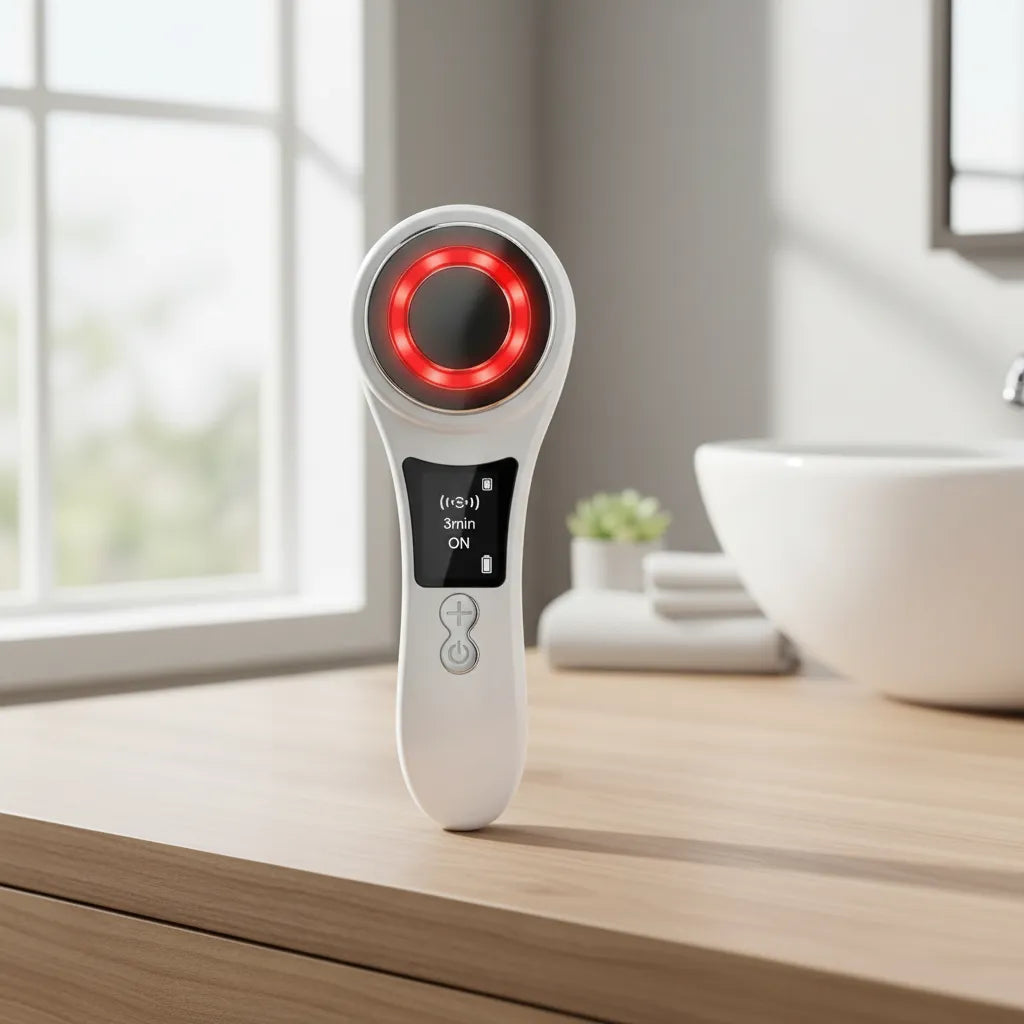 Masajeador Facial con tecnología de Radiofrecuencia.