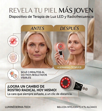 Masajeador Facial con tecnología de Radiofrecuencia.